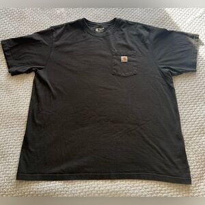 Carhartt Black Pocket T-Shirt Size 2XL